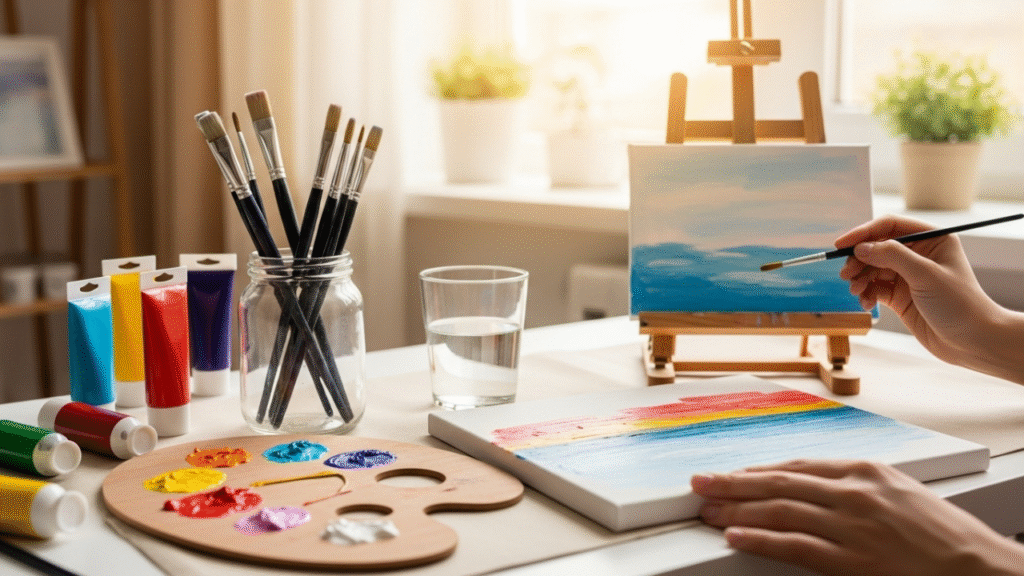 Beginner guide to acrylic painting techniques