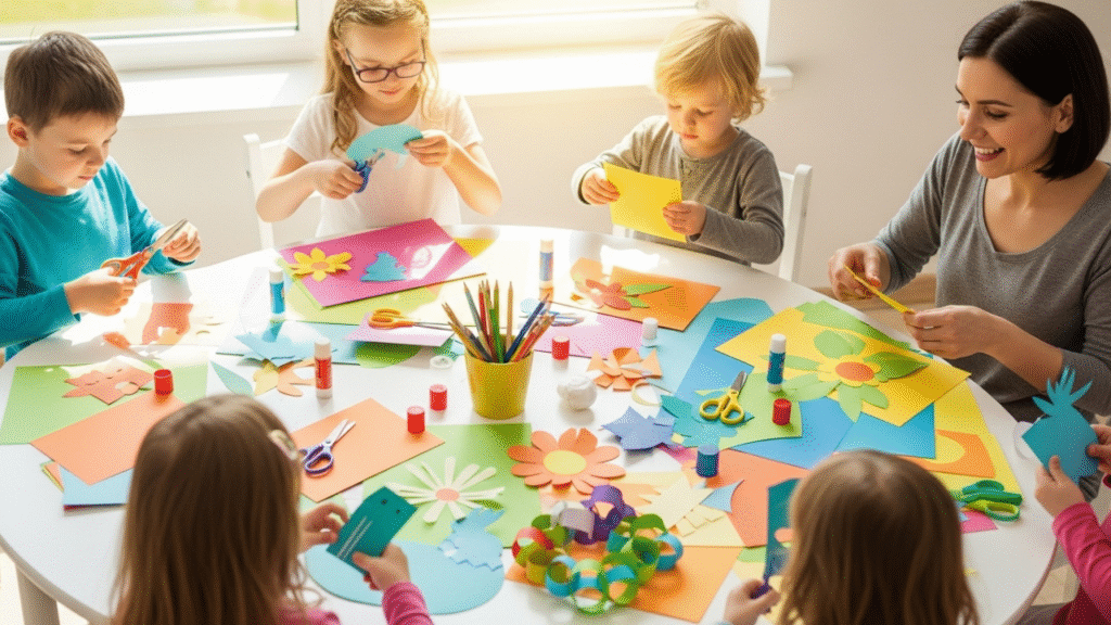 Easy Craft Ideas for Kids Using Paper and Glue