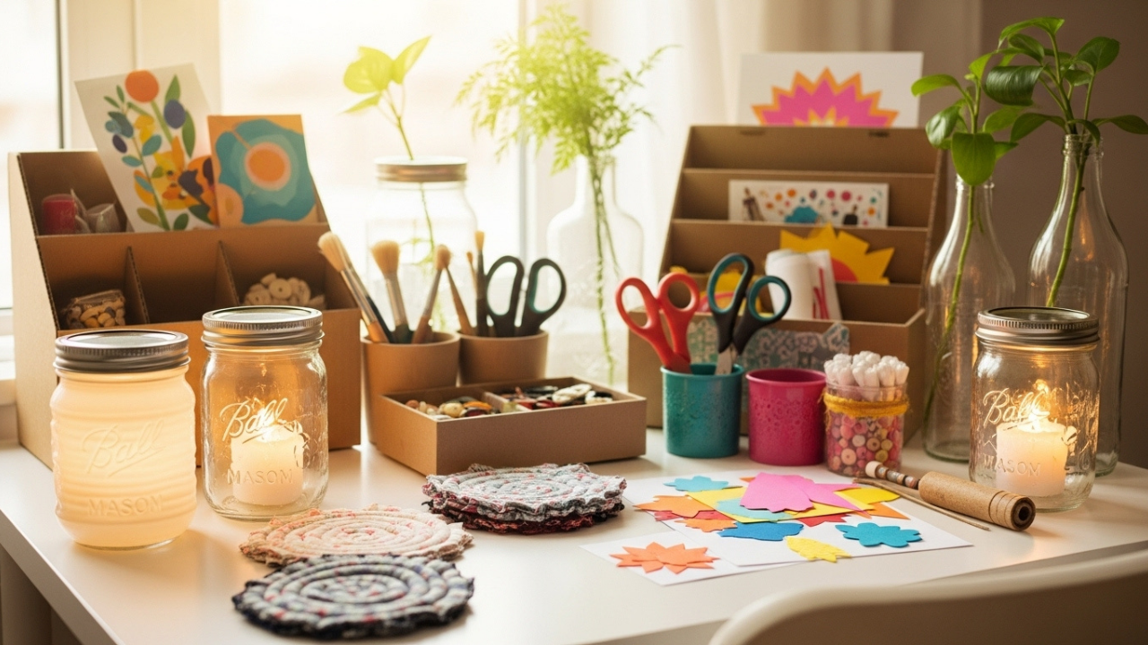 Easy DIY Crafts for Beginners Using Household Items